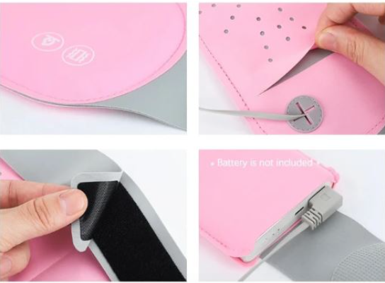 Cinturon calefactado para dolores menstruales y cólicos